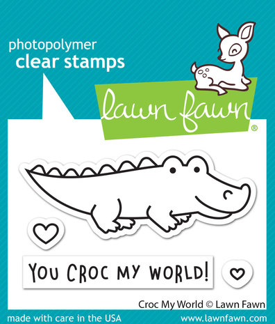 Lawn Fawn Croc My World Clear Stamps (LF2724) Lawn Fawn Croc My World Clear Stamps (LF2724)