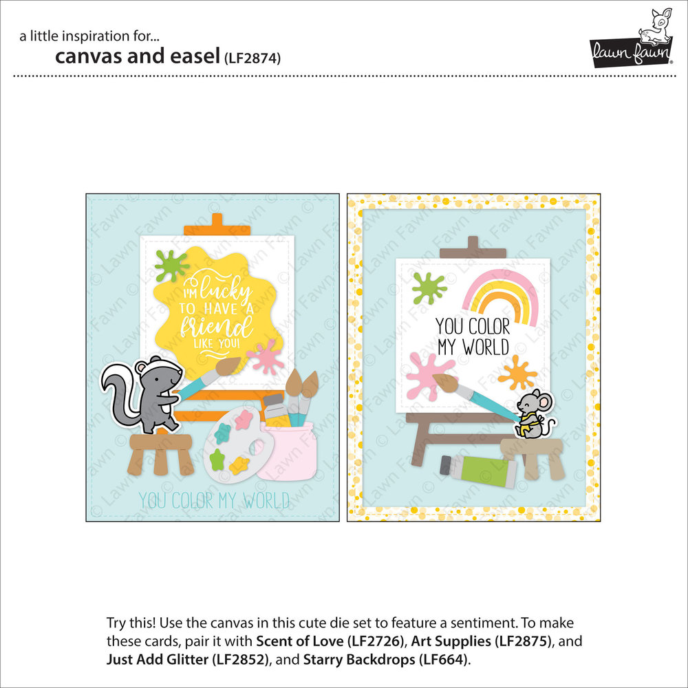 Lawn Fawn Canvas and Easel Dies (LF2874)