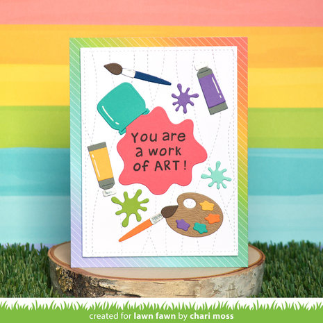 Lawn Fawn Art Supplies Dies (LF2875) Lawn Fawn Art Supplies Dies (LF2875)