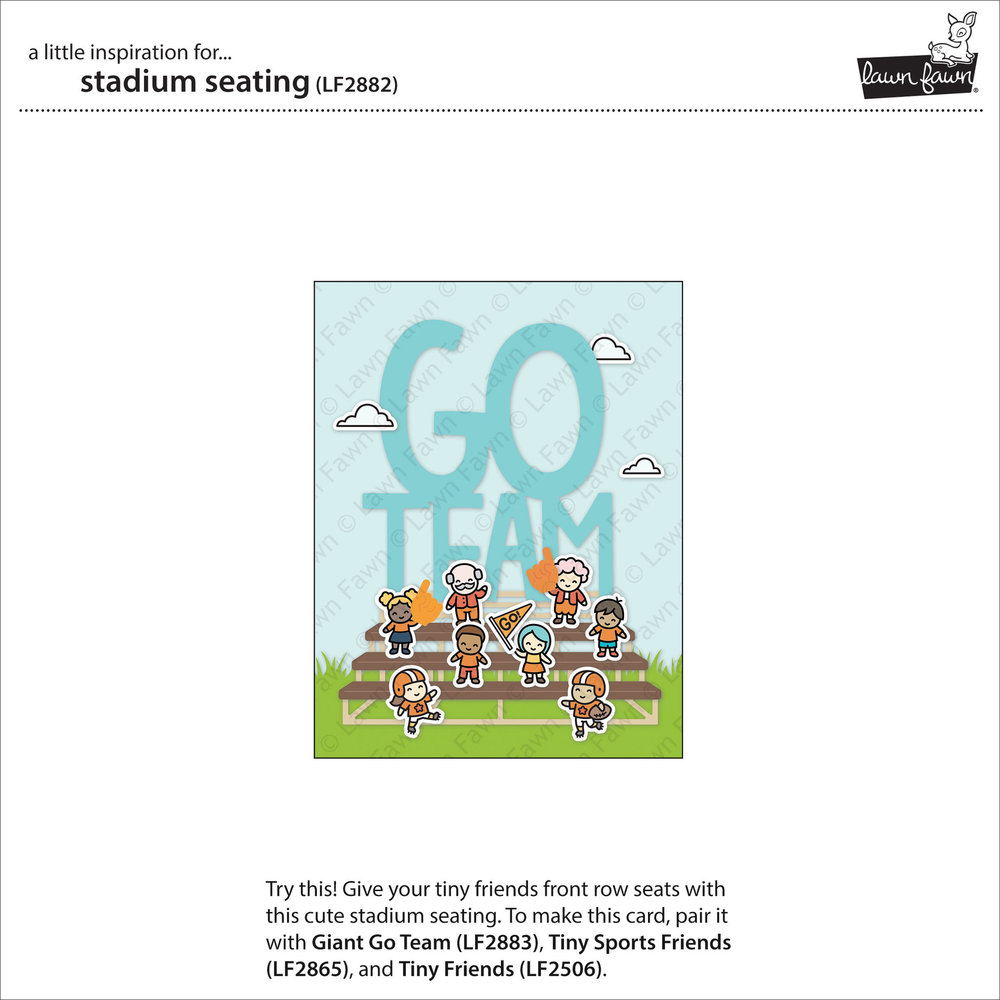 Lawn Fawn Stadium Seating Dies (LF2882)