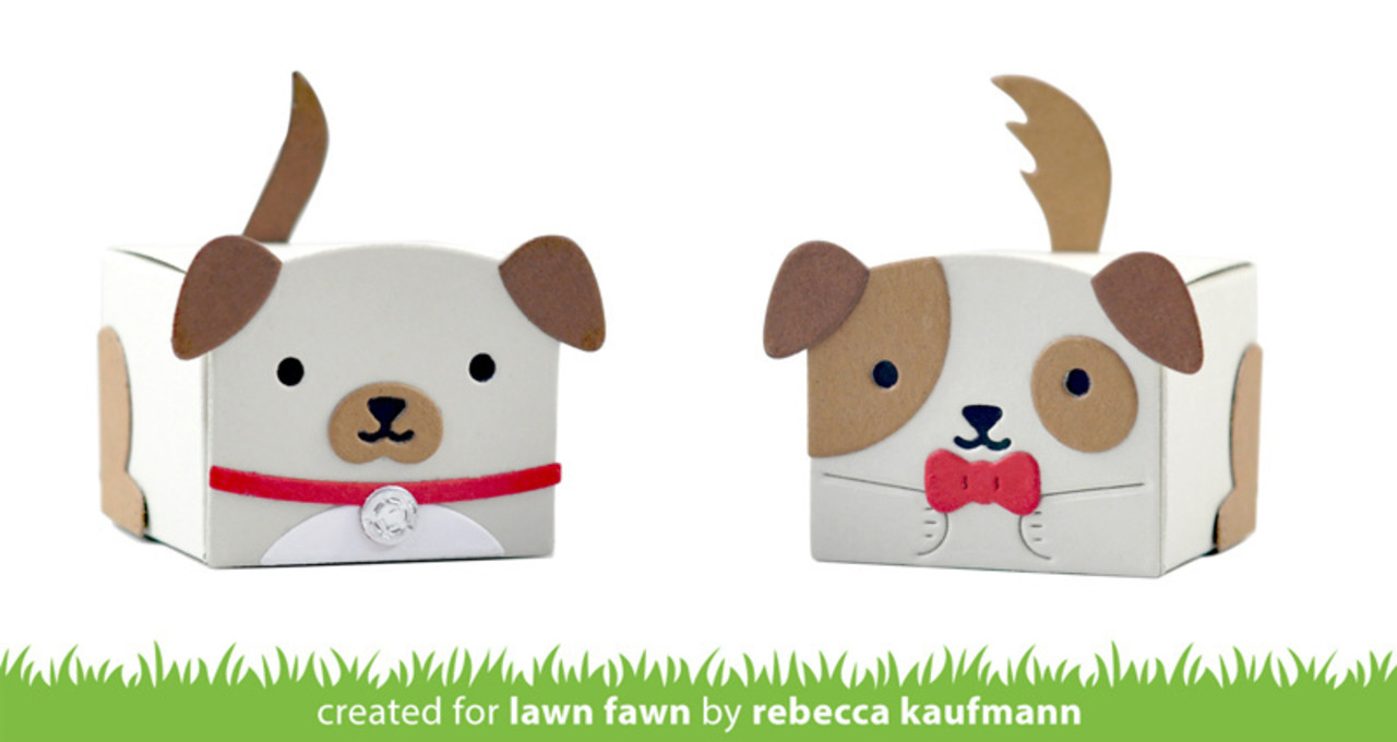 Lawn Fawn Tiny Gift Box Dog Add-On Dies (LF2887)