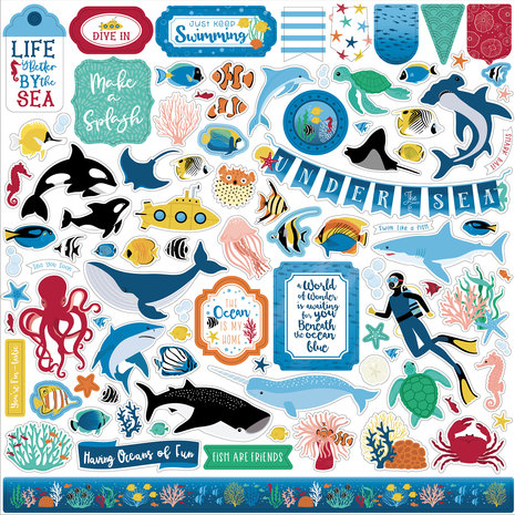 Echo Park Sea Life 12x12 Inch Collection Kit (SL279016) Echo Park Sea Life 12x12 Inch Collection Kit (SL279016)
