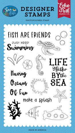 Echo Park Sea Life Oceans Of Fun Clear Stamps (SL279040) Echo Park Sea Life Oceans Of Fun Clear Stamps (SL279040)