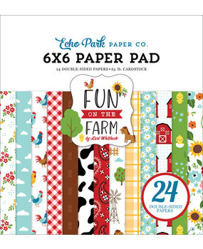 Echo Park Fun On The Farm 6x6 Inch Paper Pad (FF280023) Echo Park Fun On The Farm 6x6 Inch Paper Pad (FF280023)