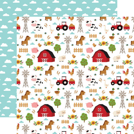 Echo Park Fun On The Farm 6x6 Inch Paper Pad (FF280023) Echo Park Fun On The Farm 6x6 Inch Paper Pad (FF280023)