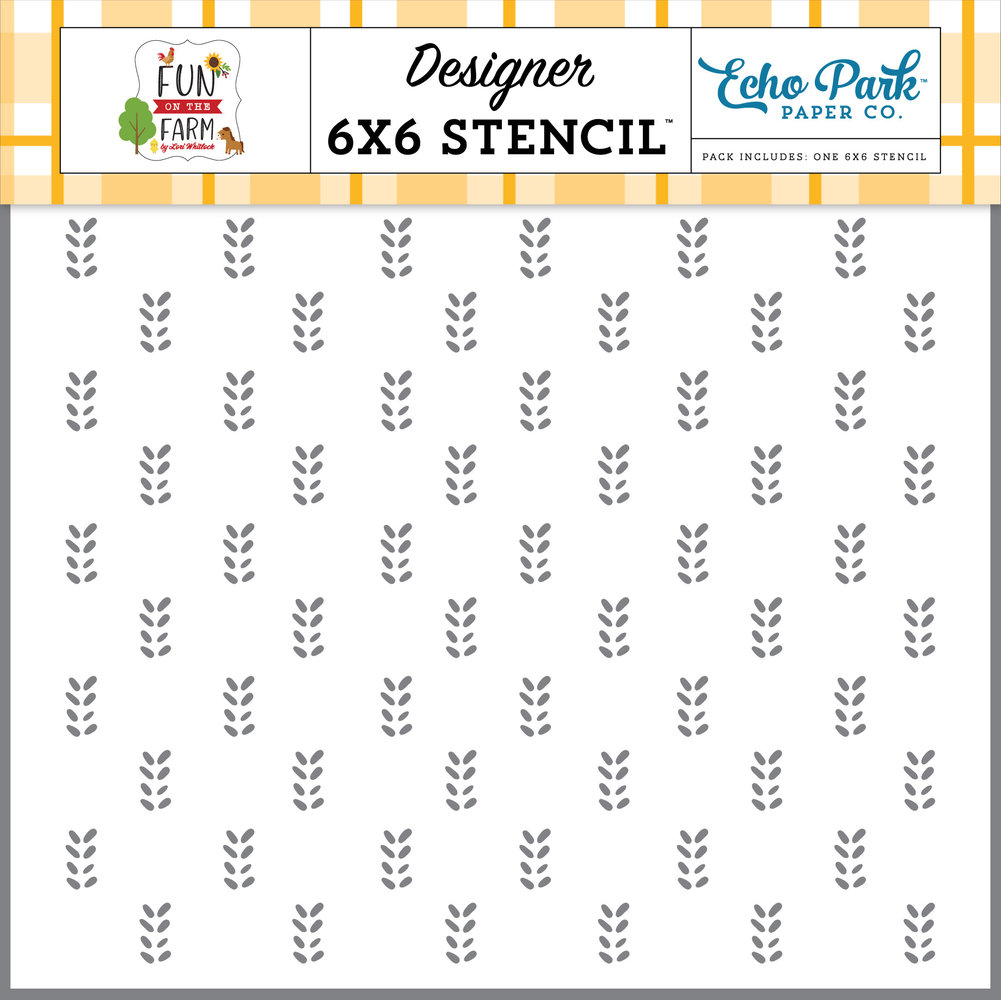 Echo Park Fun On The Farm Waving Wheat Stencil (FF280033) Echo Park Fun On The Farm Waving Wheat Stencil (FF280033)