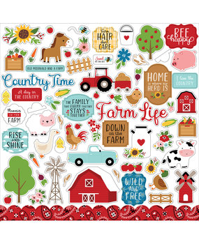 Echo Park Fun On The Farm 12x12 Inch Element Sticker (FF280014) Echo Park Fun On The Farm 12x12 Inch Element Sticker (FF280014)