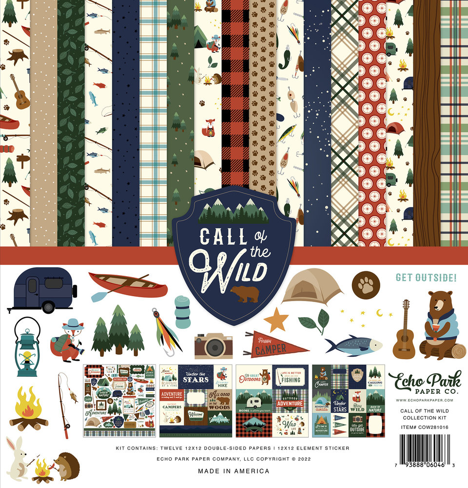 Echo Park Call Of The Wild 12x12 Inch Collection Kit (COW281016) Echo Park Call Of The Wild 12x12 Inch Collection Kit (COW281016)