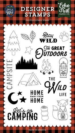 Echo Park Call Of The Wild Stay Wild Clear Stamps (COW281043)