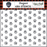 Echo Park Call Of The Wild Bear Print Stencil (COW281034)