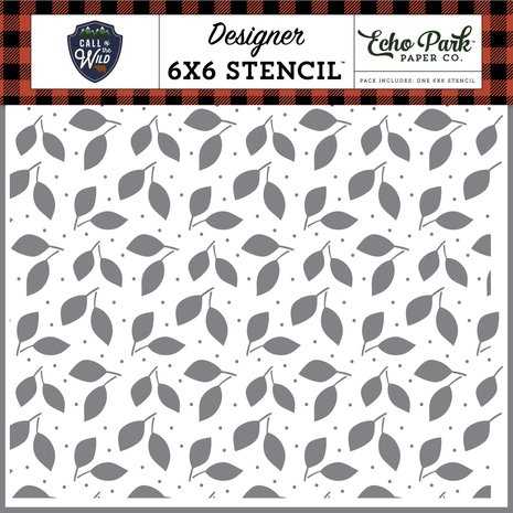 Echo Park Call Of The Wild Forest Leaves Stencil (COW281035) Echo Park Call Of The Wild Forest Leaves Stencil (COW281035)