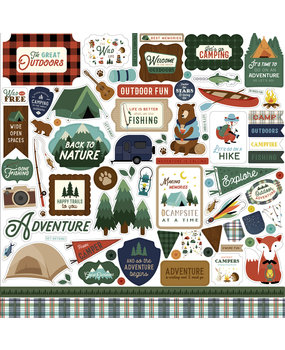 Echo Park Call Of The Wild 12x12 Inch Element Sticker (COW281014) Echo Park Call Of The Wild 12x12 Inch Element Sticker (COW281014)