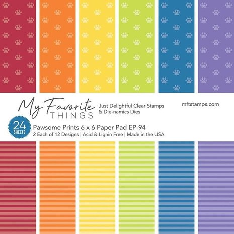 My Favorite Things Pawsome Prints 6x6 Inch Paper Pad (EP-94)