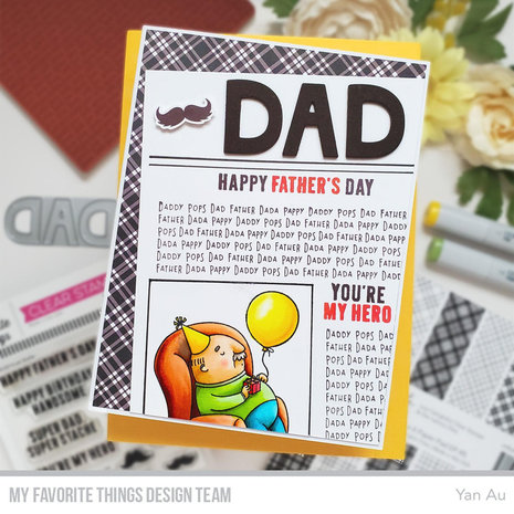 My Favorite Things Father Figures Background Rubber Stamp (BG-153) My Favorite Things Father Figures Background Rubber Stamp (BG-153)