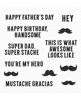 My Favorite Things Super Stache Clear Stamps (MSTN-009)