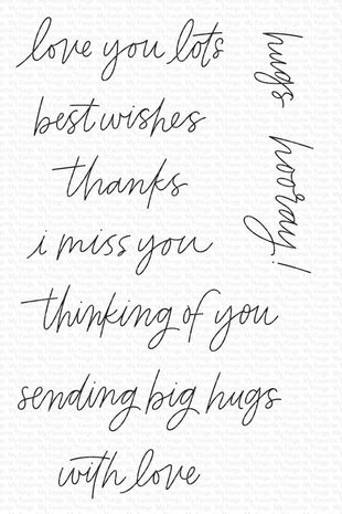 My Favorite Things Everyday Scripted Greetings Clear Stamps (CS-657)