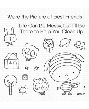 My Favorite Things We're the Picture of Best Friends Clear Stamps (CS-678)