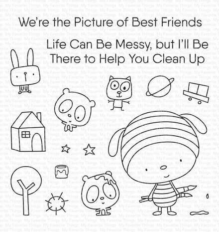 My Favorite Things We're the Picture of Best Friends Clear Stamps (CS-678)