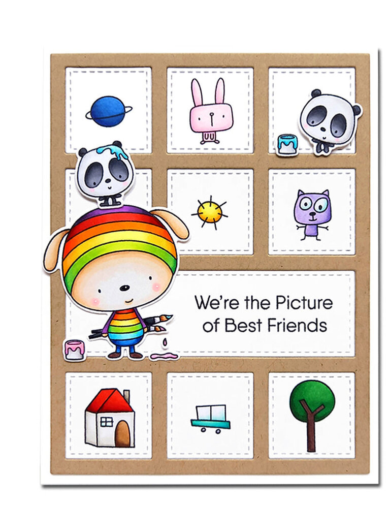 My Favorite Things We're the Picture of Best Friends Clear Stamps (CS-678)
