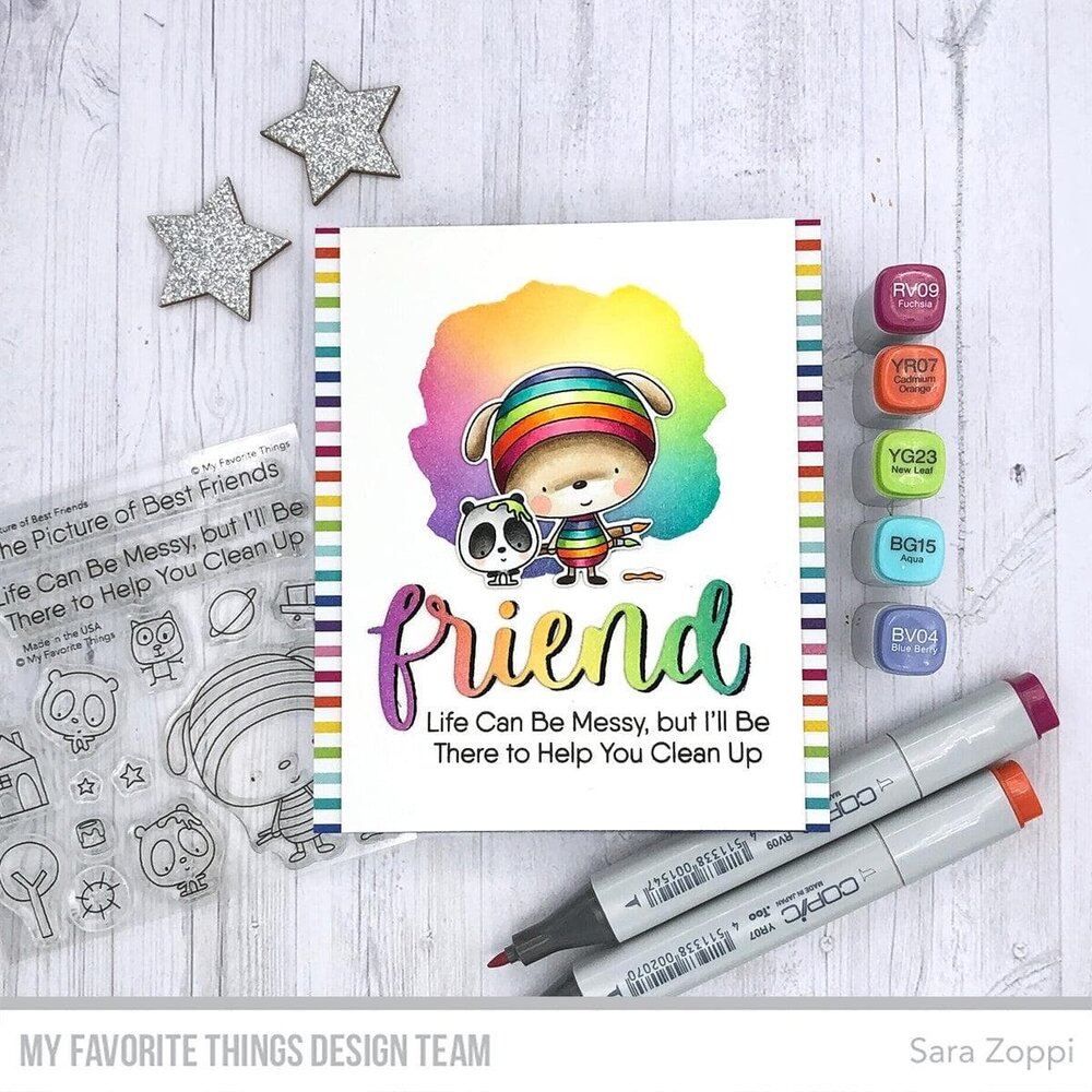 My Favorite Things We're the Picture of Best Friends Clear Stamps (CS-678)