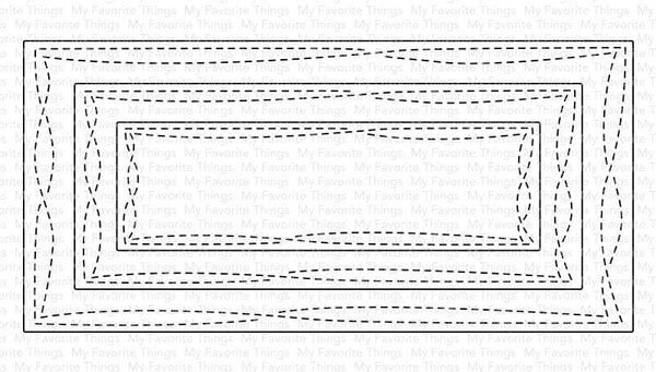 My Favorite Things Die-namics Mini Slimline Stitched Wonky STAX (MFT-2255)