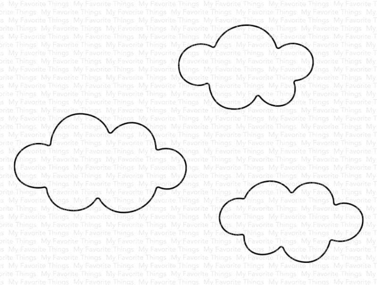 My Favorite Things Die-namics Cutest Clouds Ever (MFT-2263) My Favorite Things Die-namics Cutest Clouds Ever (MFT-2263)