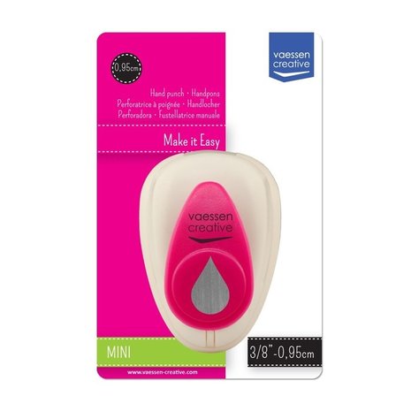 Vaessen Creative Figuurpons Mini Druppel (21432-062) Vaessen Creative Figuurpons Mini Druppel (21432-062)