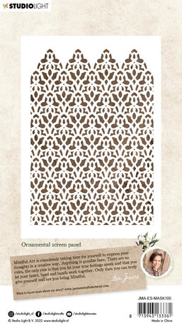 Studio Light Jenine's Mindful Art Collection Masking Stencil Ornamental Screen Panel (JMA-ES-MASK105)