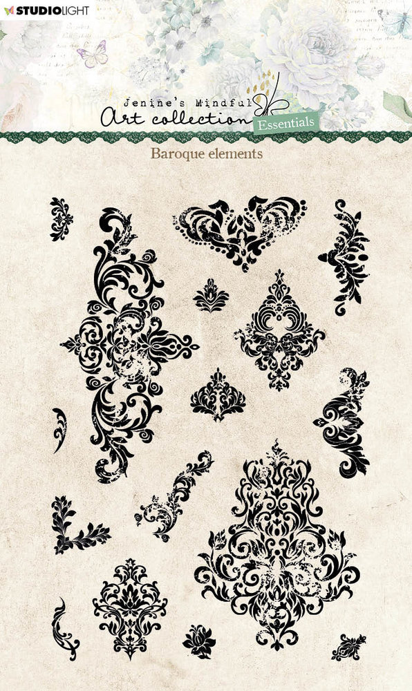 Studio Light Jenine's Mindful Art Collection Baroque Ornaments Clear Stamps (JMA-ES-STAMP213)