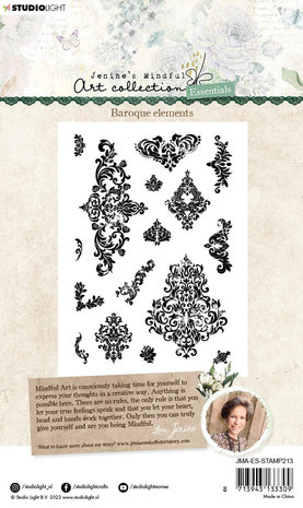 Studio Light Jenine's Mindful Art Collection Baroque Ornaments Clear Stamps (JMA-ES-STAMP213)