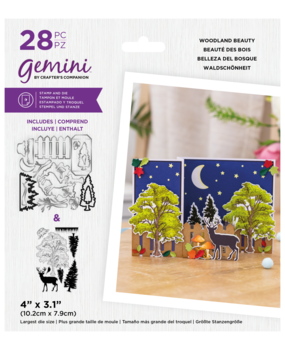 Gemini 3D Scene Builder Woodland Beauty Stamp & Die (GEM-STD-3DSB-WB)