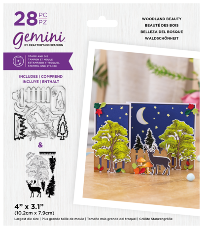 Gemini 3D Scene Builder Woodland Beauty Stamp & Die (GEM-STD-3DSB-WB) Gemini 3D Scene Builder Woodland Beauty Stamp & Die (GEM-STD-3DSB-WB)