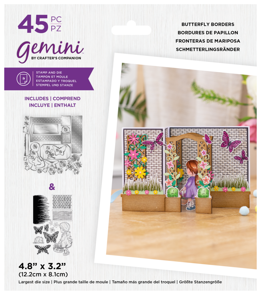 Gemini 3D Scene Builder Butterfly Borders Stamp & Die (GEM-STD-3DSB-BB) Gemini 3D Scene Builder Butterfly Borders Stamp & Die (GEM-STD-3DSB-BB)