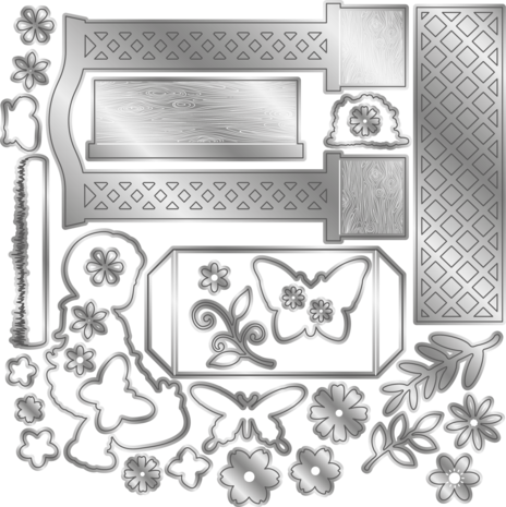 Gemini 3D Scene Builder Butterfly Borders Stamp & Die (GEM-STD-3DSB-BB) Gemini 3D Scene Builder Butterfly Borders Stamp & Die (GEM-STD-3DSB-BB)