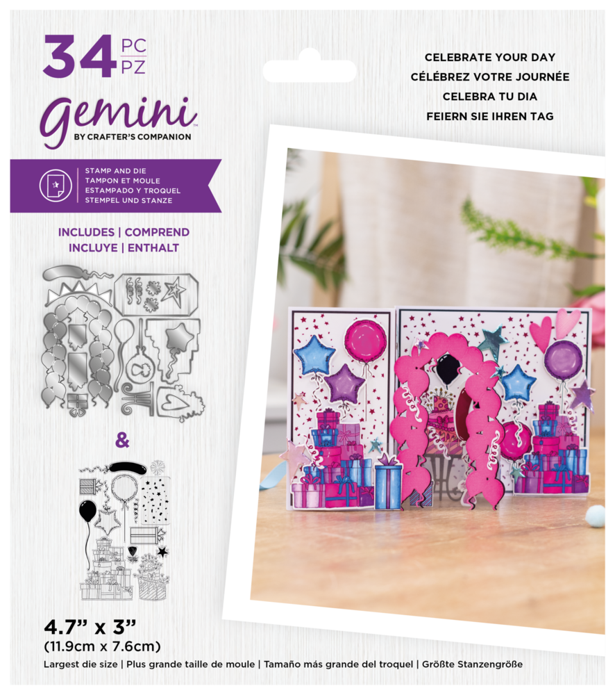 Gemini 3D Scene Builder Celebrate Your Day Stamp & Die (GEM-STD-3DSB-CYD) Gemini 3D Scene Builder Celebrate Your Day Stamp & Die (GEM-STD-3DSB-CYD)