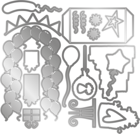 Gemini 3D Scene Builder Celebrate Your Day Stamp & Die (GEM-STD-3DSB-CYD) Gemini 3D Scene Builder Celebrate Your Day Stamp & Die (GEM-STD-3DSB-CYD)