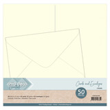 Card Deco A5 Cards and Envelopes Cream (CDECAE10002)*