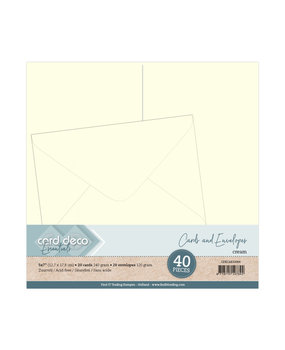 Card Deco Cards and Envelopes 5x7 Inch Cream (CDECAE10006) Card Deco Cards and Envelopes 5x7 Inch Cream (CDECAE10006)