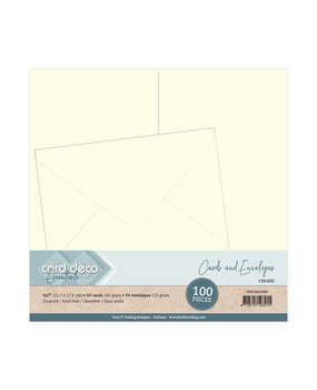 Card Deco Cards and Envelopes 5x7 Inch Cream (CDECAE10008) Card Deco Cards and Envelopes 5x7 Inch Cream (CDECAE10008)