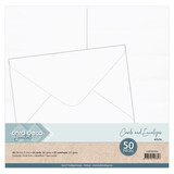 Card Deco A5 Cards and Envelopes White (CDECAE10001)