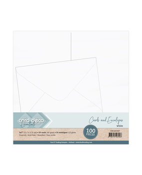 Card Deco Cards and Envelopes 5x7 Inch White (CDECAE10007) Card Deco Cards and Envelopes 5x7 Inch White (CDECAE10007)