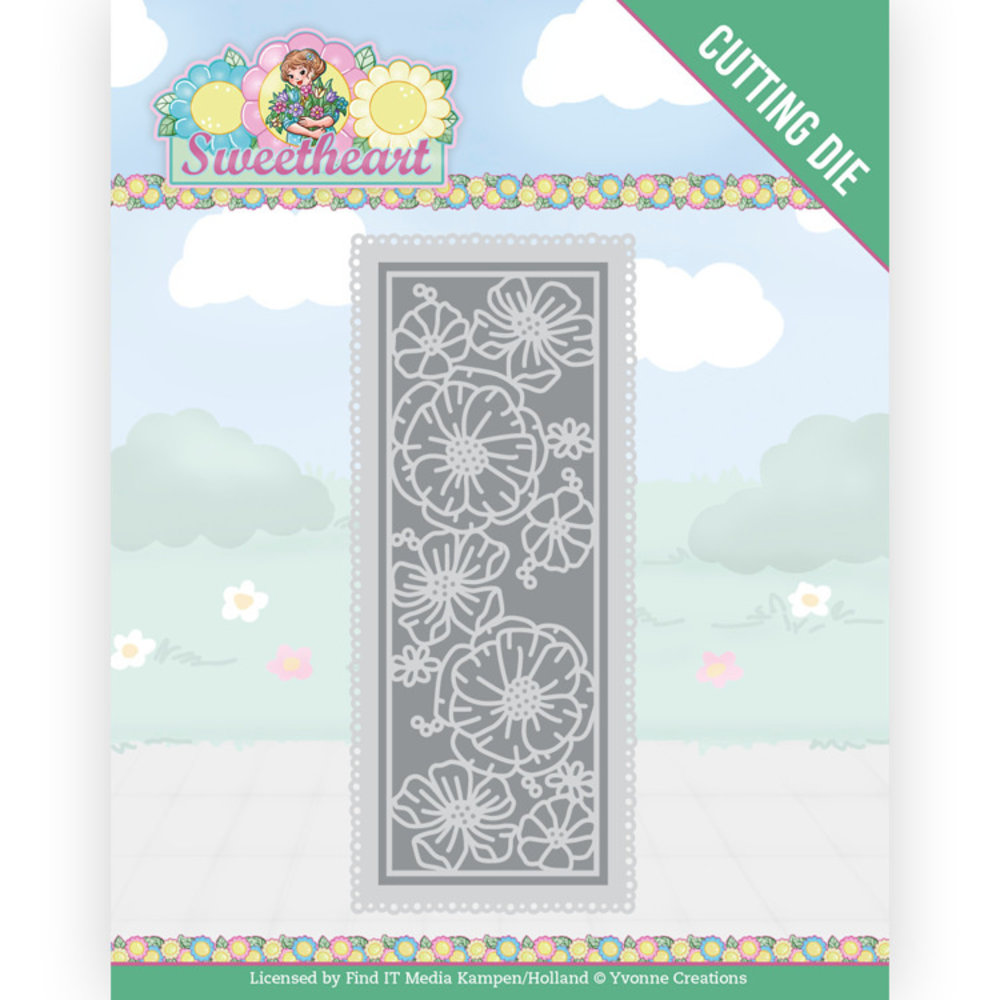 Yvonne Creations Sweetheart Flower Border Die (YCD10272)