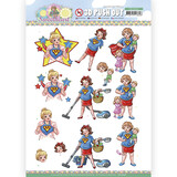 Yvonne Creations 3D Push Out Sweetheart Super Girl (SB10646)