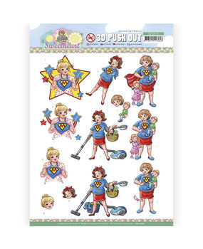 Yvonne Creations 3D Push Out Sweetheart Super Girl (SB10646)