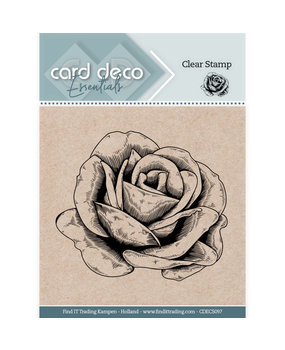 Card Deco Clear Stamp Rose (CDECS097)