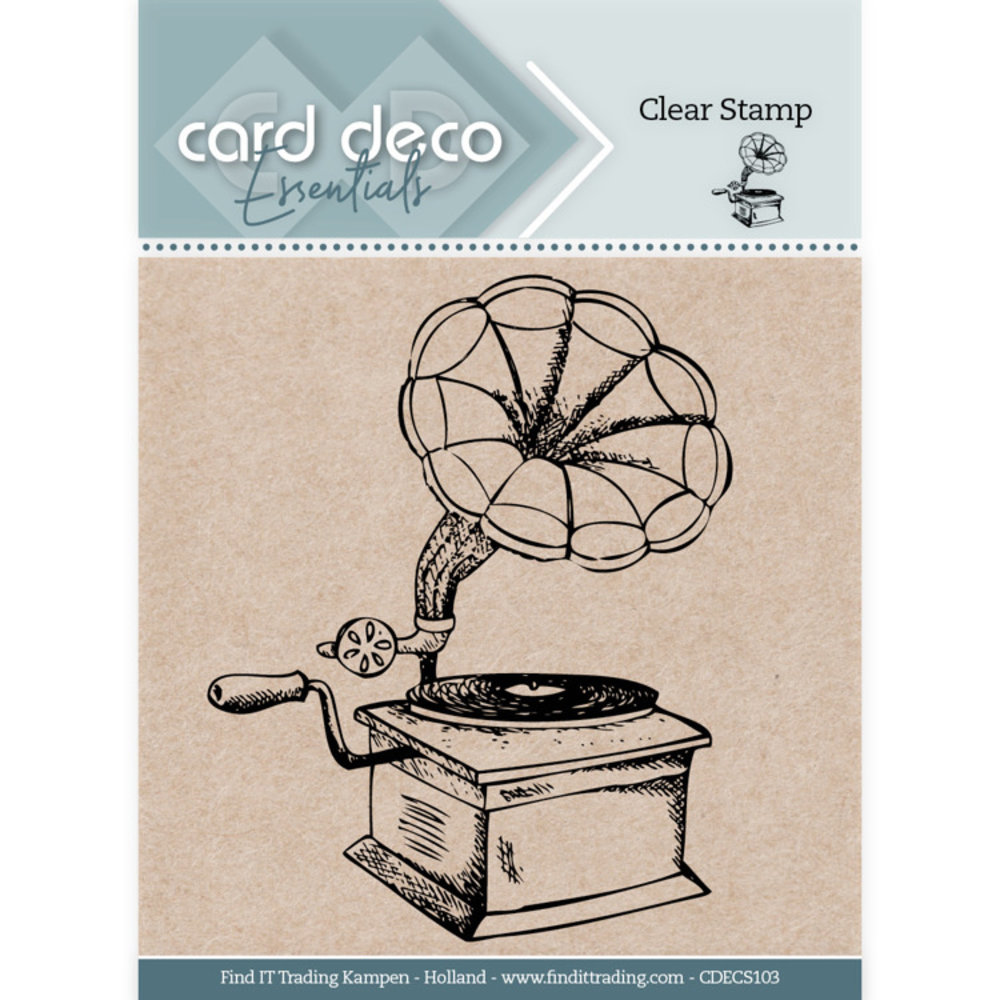 Card Deco Clear Stamp Gramophone (CDECS103) Card Deco Clear Stamp Gramophone (CDECS103)