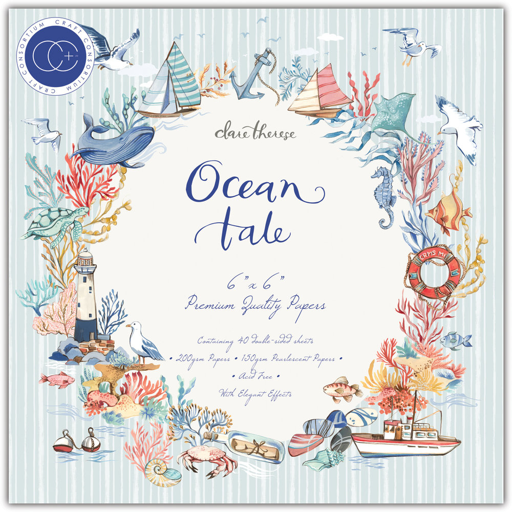 Craft Consortium Ocean Tale 6x6 Inch Paper Pad (CCPPAD034B) Craft Consortium Ocean Tale 6x6 Inch Paper Pad (CCPPAD034B)