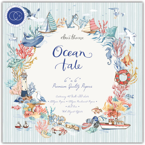 Craft Consortium Ocean Tale 6x6 Inch Paper Pad (CCPPAD034B) Craft Consortium Ocean Tale 6x6 Inch Paper Pad (CCPPAD034B)