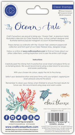 Craft Consortium Ocean Tale Clear Stamps Adventure (CCSTMP078)