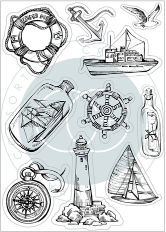 Craft Consortium Ocean Tale Clear Stamps Adventure (CCSTMP078)